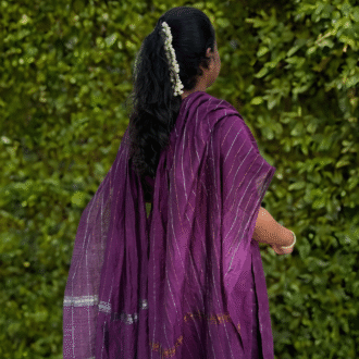 Raw Silk Cotton Handloom Dress Material